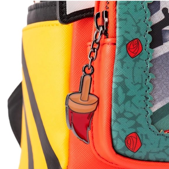 Loungefly Disney Queen of Hearts Villain Scene Mini Backpack & Zip Around Wallet - Picture 5 of 16